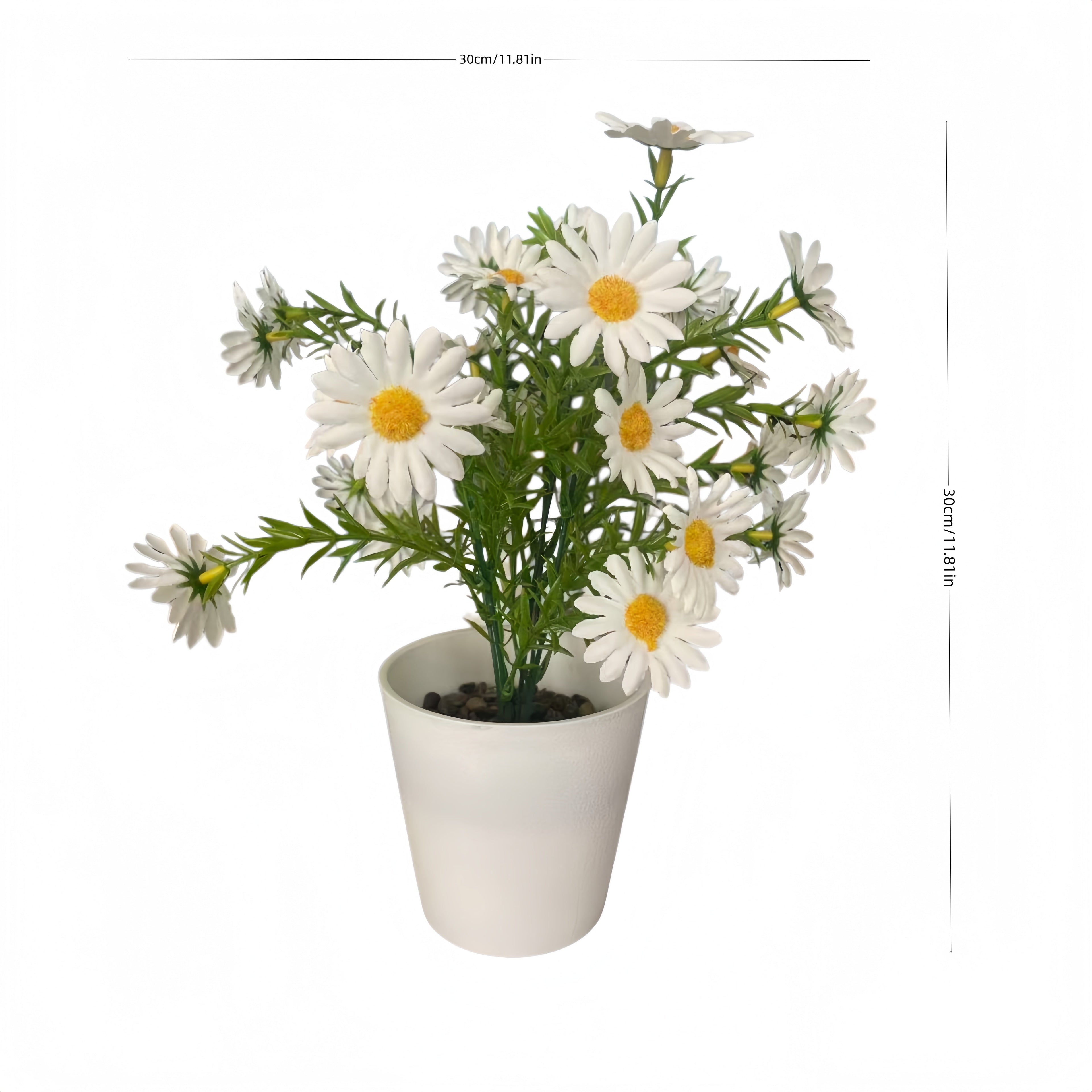 仿真绿植雏菊带盆栽家居花园装饰盆栽