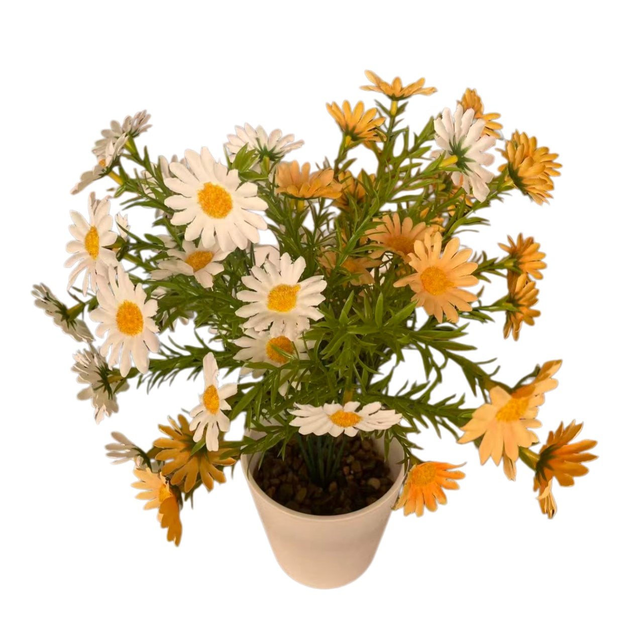 仿真绿植雏菊带盆栽家居花园装饰盆栽